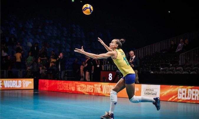 Brasil vence Argentina com tranquilidade e segue com 100% de aproveitamento no Mundial de Vôlei Feminino 