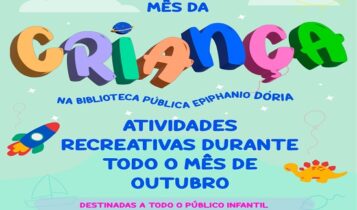 Biblioteca comemora Dia das Crianças com programação especial