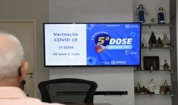 Aracaju aplicará a 5ª dose contra a Covid-19 em maiores de 70 anos