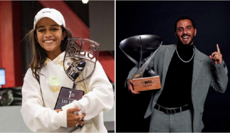 Rayssa Leal e Filipe Toledo são indicados ao Prêmio Laureus, o ‘Oscar do esporte’