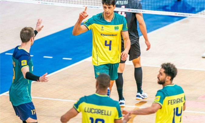 Seleção brasileira reage, mas é derrotada pelo Japão na Liga das Nações de Vôlei