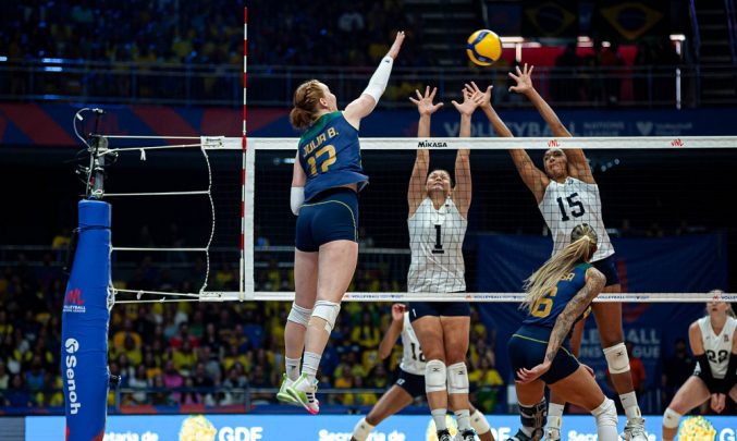 Seleção brasileira feminina sofre segunda derrota na Liga das Nações de Vôlei