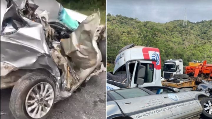 Surfista brasileiro escapa ileso após ter carro esmagado por caminhão no Paraná: ‘Sinistro’