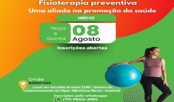 Fisioterapia preventiva ofertará aula gratuita a partir do dia 8