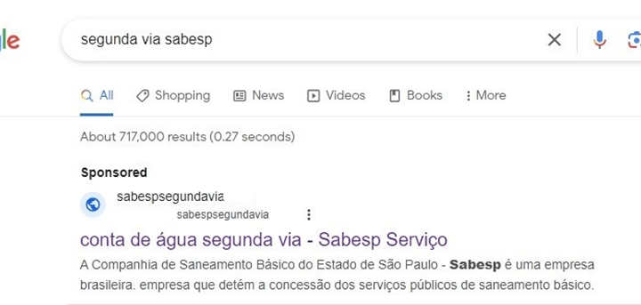 Novo golpe utiliza sites falsos para emitir segunda via de contas de Sabesp, CPFL, Copasa e Light