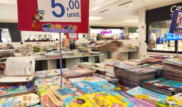 Feira de livros reúne cerca de três mil títulos no Shopping Jardins