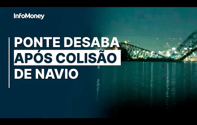 Reconstrução de ponte em Baltimore pode custar US$ 600 mi; Biden promete pagar