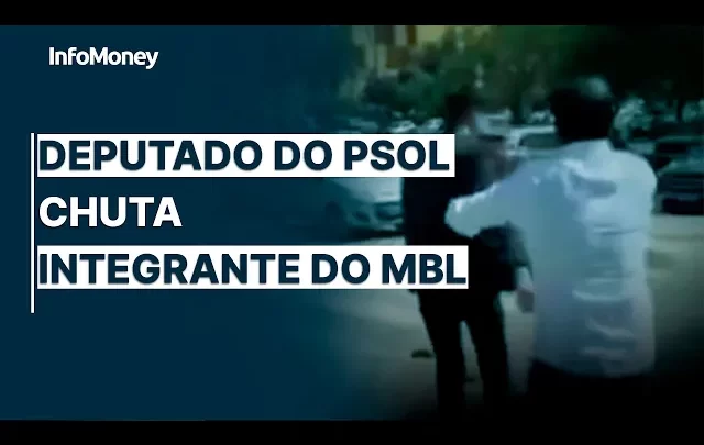 Deputado do PSOL chuta integrante do MBL após alegar ter sido provocado; assista