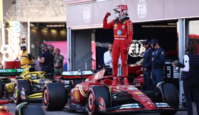 Charles Leclerc faz a pole position do GP de Mônaco de Fórmula 1