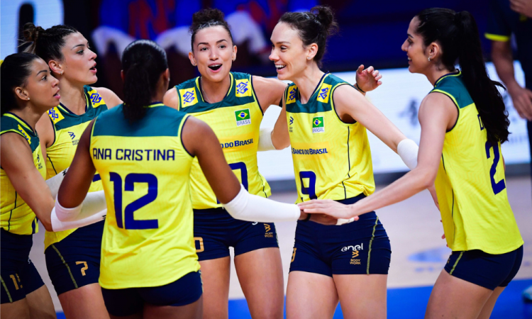 Brasil vence Itália na Liga das Nações de Vôlei Feminino