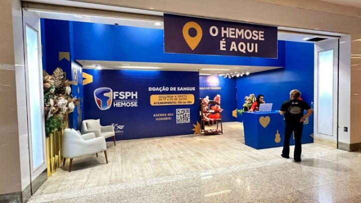 Hemose realiza coleta de sangue no shopping Riomar até 28 de junho