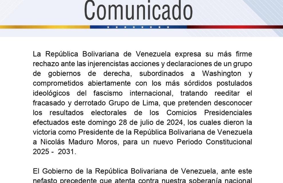 Argentina, Chile e mais: Venezuela expulsa corpo diplomático de 7 países após eleição