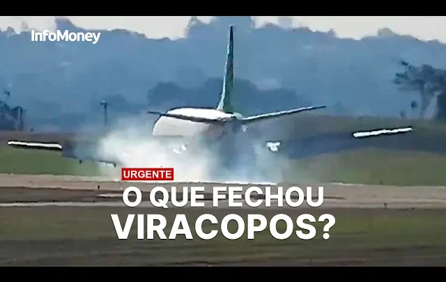 Viracopos fica duas horas fechado após pneu de avião estourar em pouso de emergência