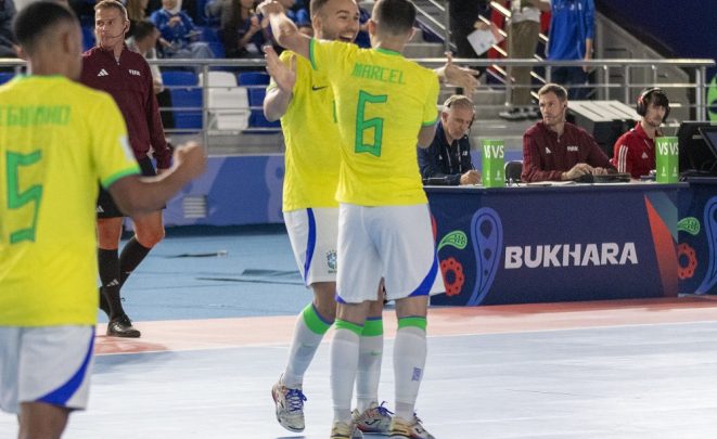 Brasil goleia por 9 a 1 Tailândia e avança com tranquilidade na Copa do Mundo de Futsal