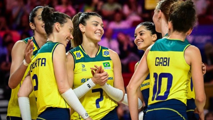 Seleção feminina de vôlei bate a Alemanha e consegue décima vitória seguida na Liga das Nações